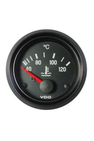 Manómetro VDO Temperatura Agua 120° Vision Diámetro 52 Fondo Negro Compra Hoy