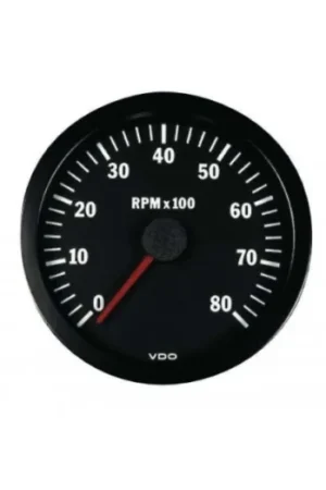 Cuentarrevoluciones VDO 8000 RPM Diámetro 52 Fondo Negro 4 / 6 / 8 Cilindros Diesel / Gasolina Oferta Flash
