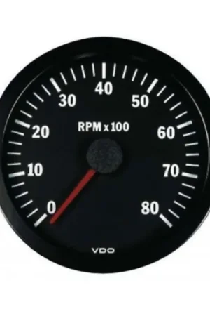 Cuentarrevoluciones VDO 8000 RPM Diámetro 100 Fondo Negro 4 / 6 / 8 Cilindros Diesel / Gasolina Bestseller